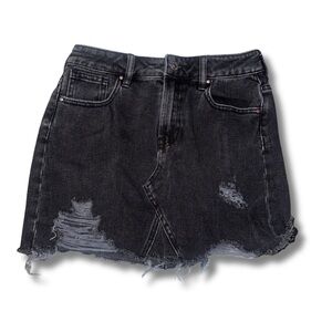 Pacsun, size 25, black Distressed Denim Skirt